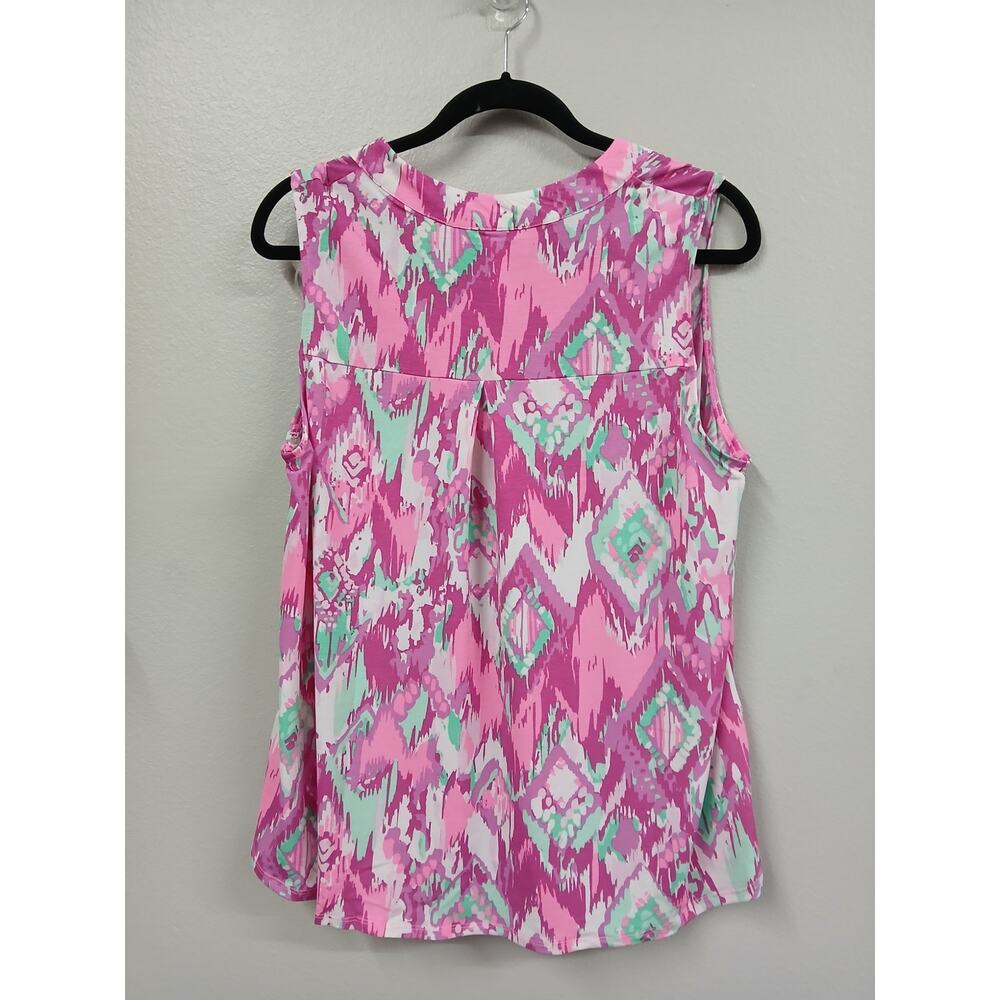 Dear Scarlett Lizzy Tank Top in Pink/Teal - Picture 4 of 7